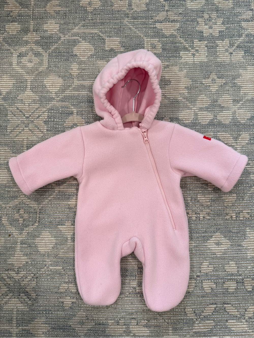 Widgeon Warmplus Water Repellent Polartec Fleece Bunting in Light Pink